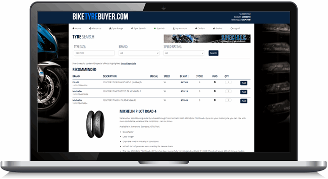 Bike Tyre Buyer - Search Desktop Image