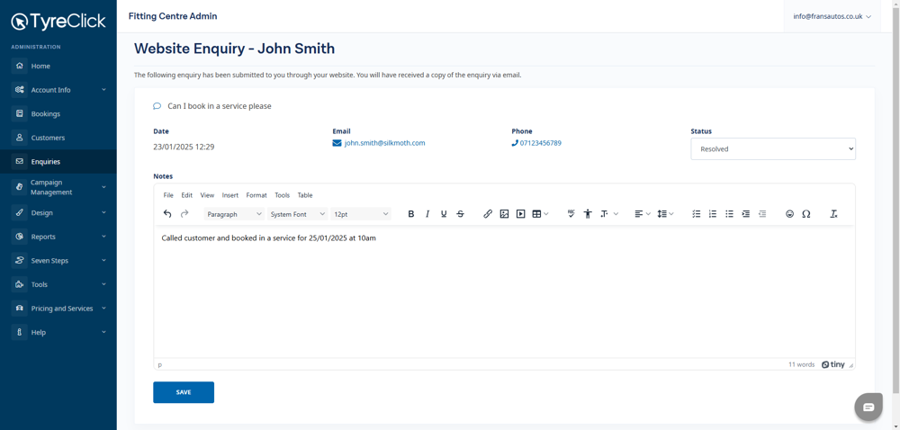 Enquires 2